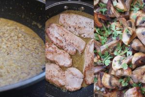 Filetes de pavo con mostaza