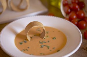 Crema fría de garbanzos