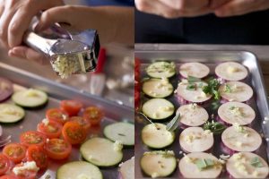 Sándwich de verduras asadas