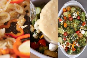 Brócoli asado con chalotas