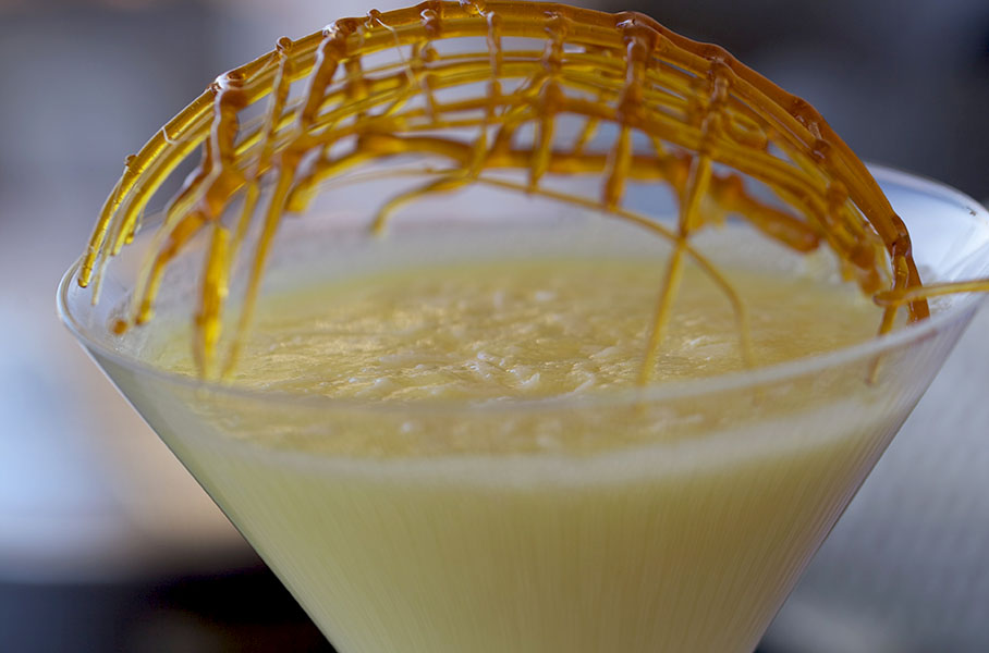 sorbete de piña y coco